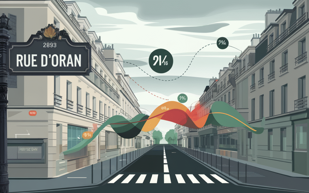 Estimation du prix au mètre carré Rue d’Oran à La Chapelle, Paris 18e arrondissement