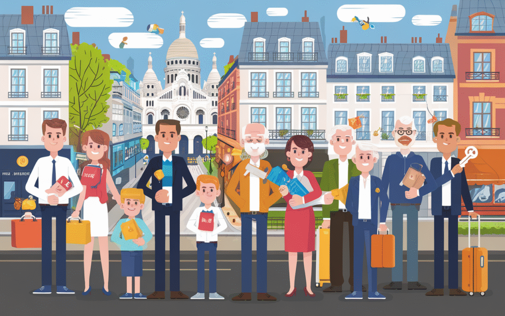 Graphique représentant le profil des acheteurs dans le 18e arrondissement de Paris