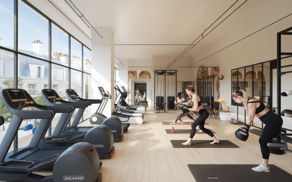 Salle de sport moderne à Montmartre dans le 18e arrondissement de Paris