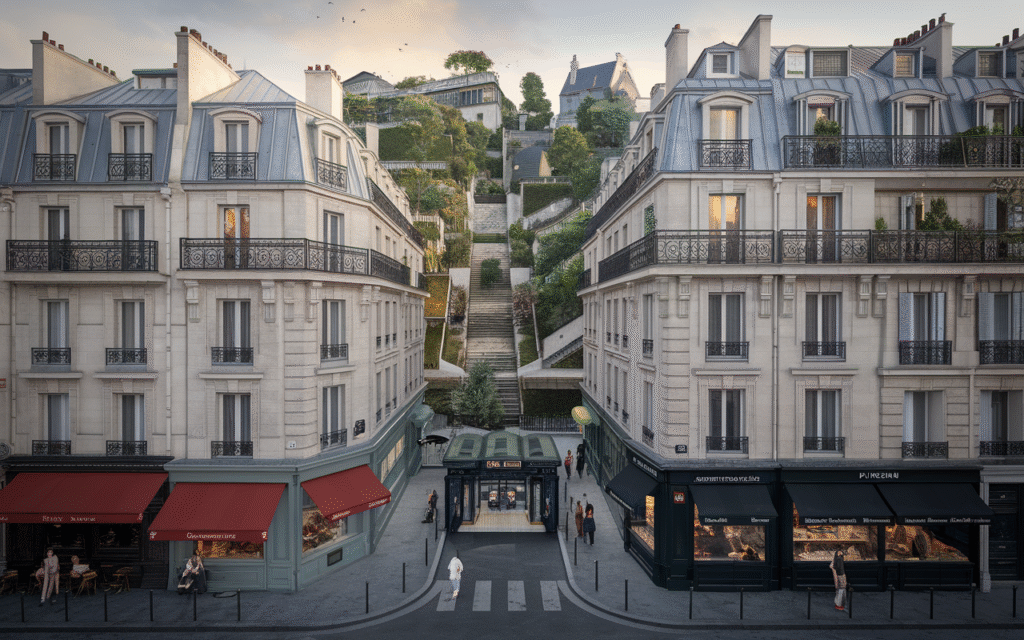 Vue de la Rue Caulaincourt dans le quartier des Grandes-Carrières à Paris 18e, illustrant les prix de l'immobilier