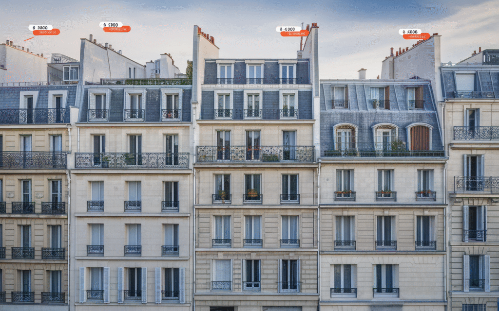 Graphique des prix immobiliers Rue de la Goutte-d’Or dans le 18e arrondissement de Paris