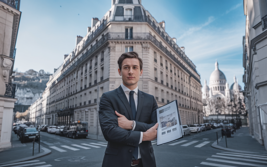 Agent immobilier réalisant une estimation professionnelle dans le 18e arrondissement de Paris