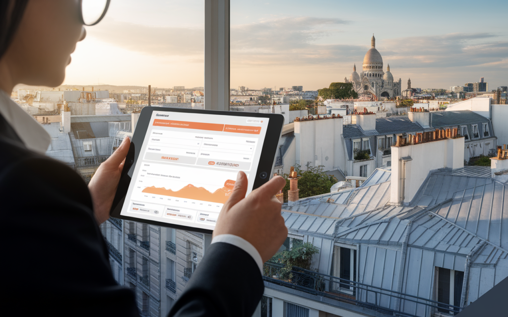 Vue d'une maison à Paris 18 pour une estimation rapide