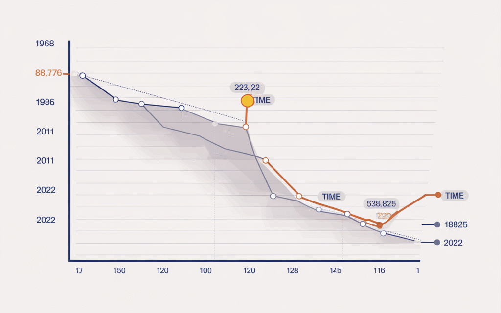 Graphique illustrant l'évolution de la population dans le 18ᵉ arrondissement de Paris