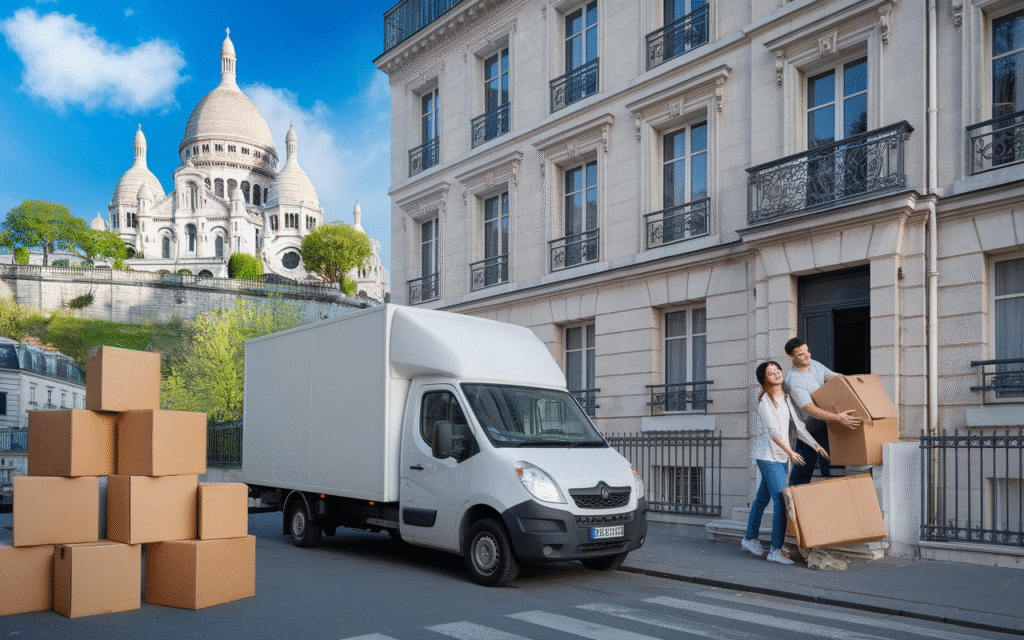 Vue du quartier Montmartre dans le 18e arrondissement de Paris