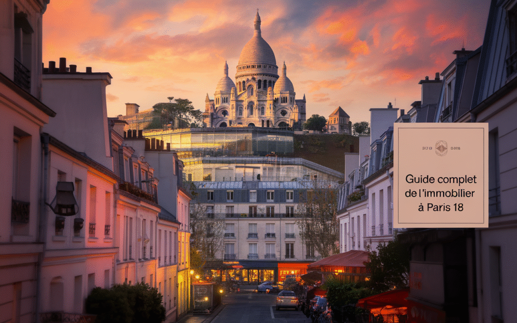 Vue panoramique du 18e arrondissement de Paris avec immeubles résidentiels
