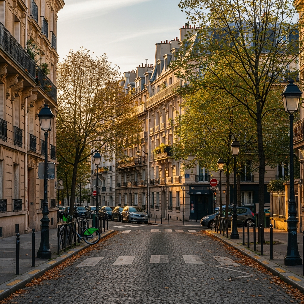 Vue comparative des quartiers de Montmartre et Clignancourt à Paris avec des étiquettes de prix