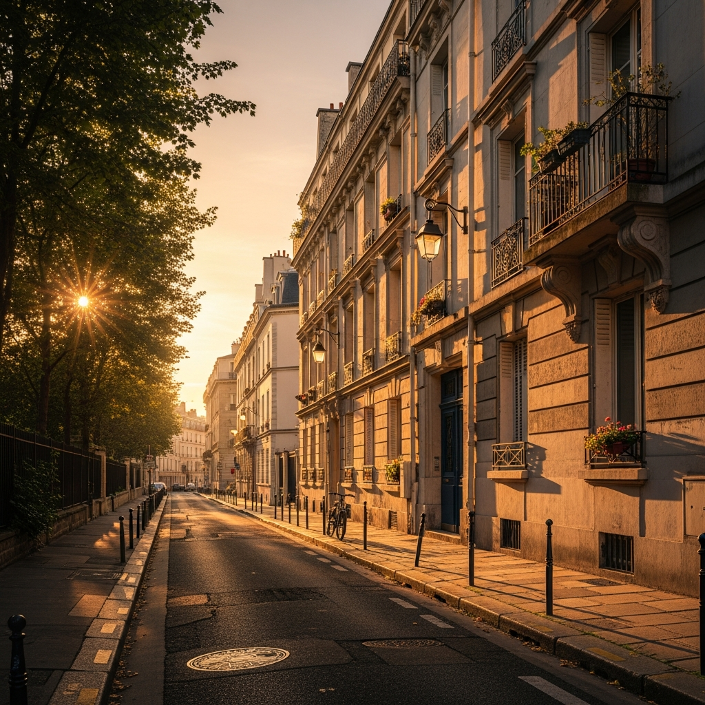 Vue panoramique de Montmartre avec différents types de logements