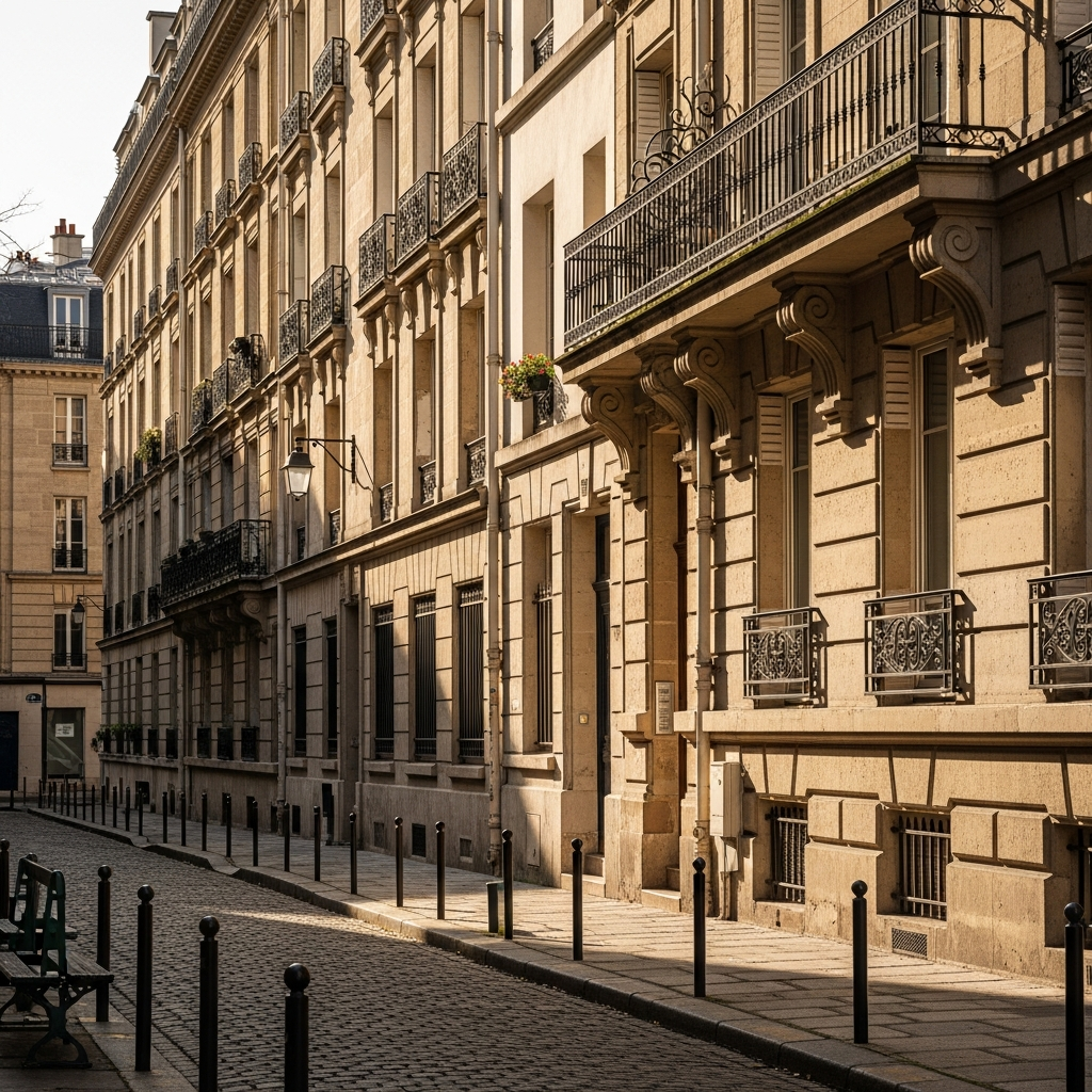 Façade d’une maison à estimer dans le quartier Goutte-d’Or à Paris 18, rue d’Aubervilliers