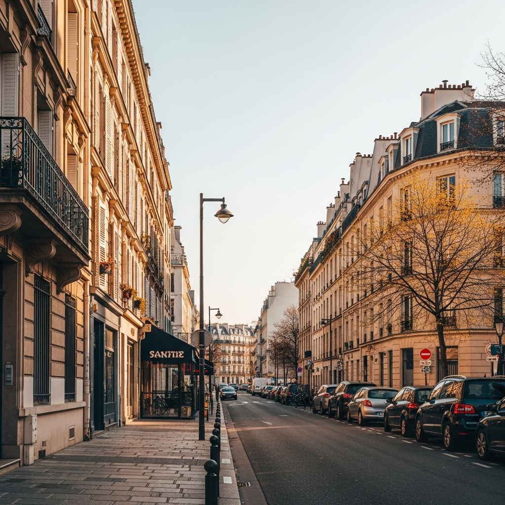 Façade d'une maison à estimer Rue Béranger dans le quartier des Grandes-Carrières à Paris 18