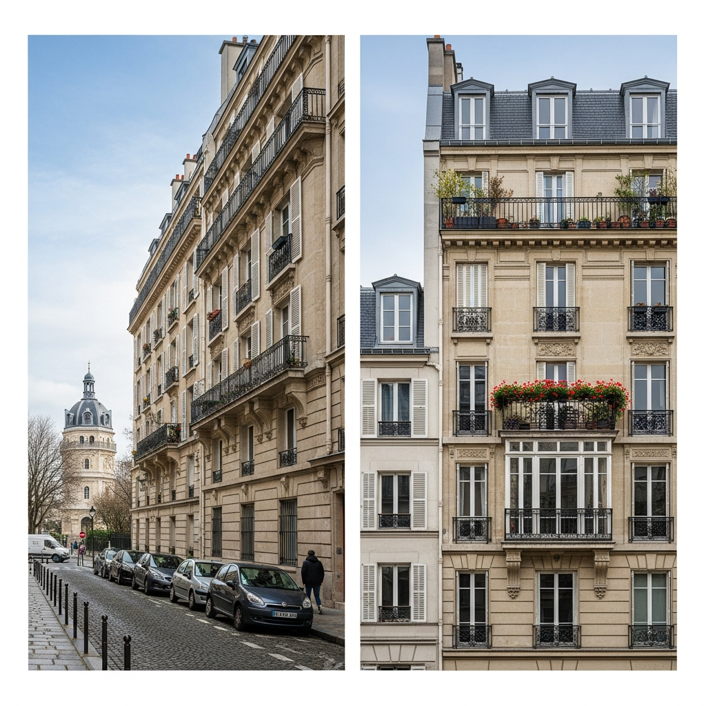 Vue pittoresque de Montmartre illustrant l'impact culturel et économique sur les estimations immobilières