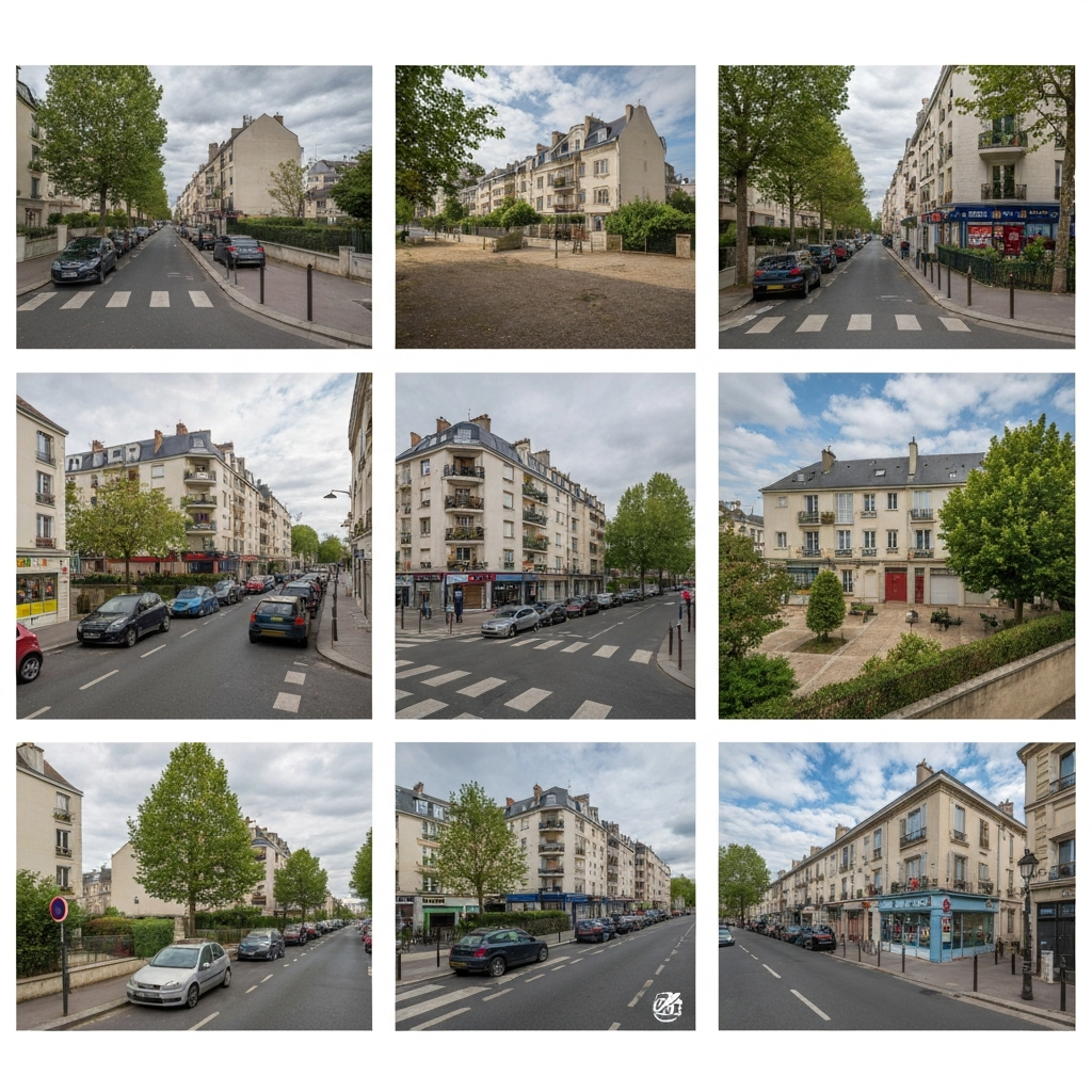 Vue d'un marché animé dans le 18e arrondissement de Paris, avec des touristes et des habitants locaux