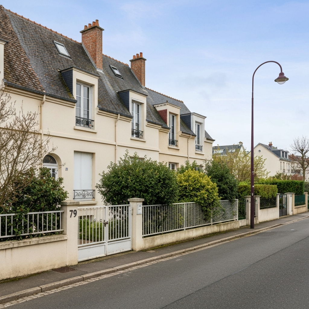 Vue d'une rue animée du 18e arrondissement avec des habitants interagissant