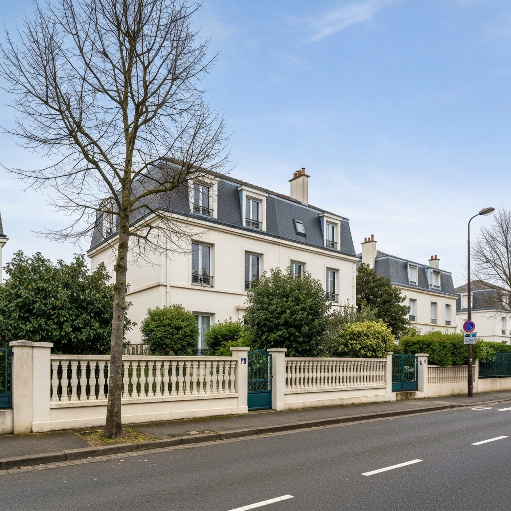 Vue d'un immeuble en copropriété dans le 18e arrondissement de Paris