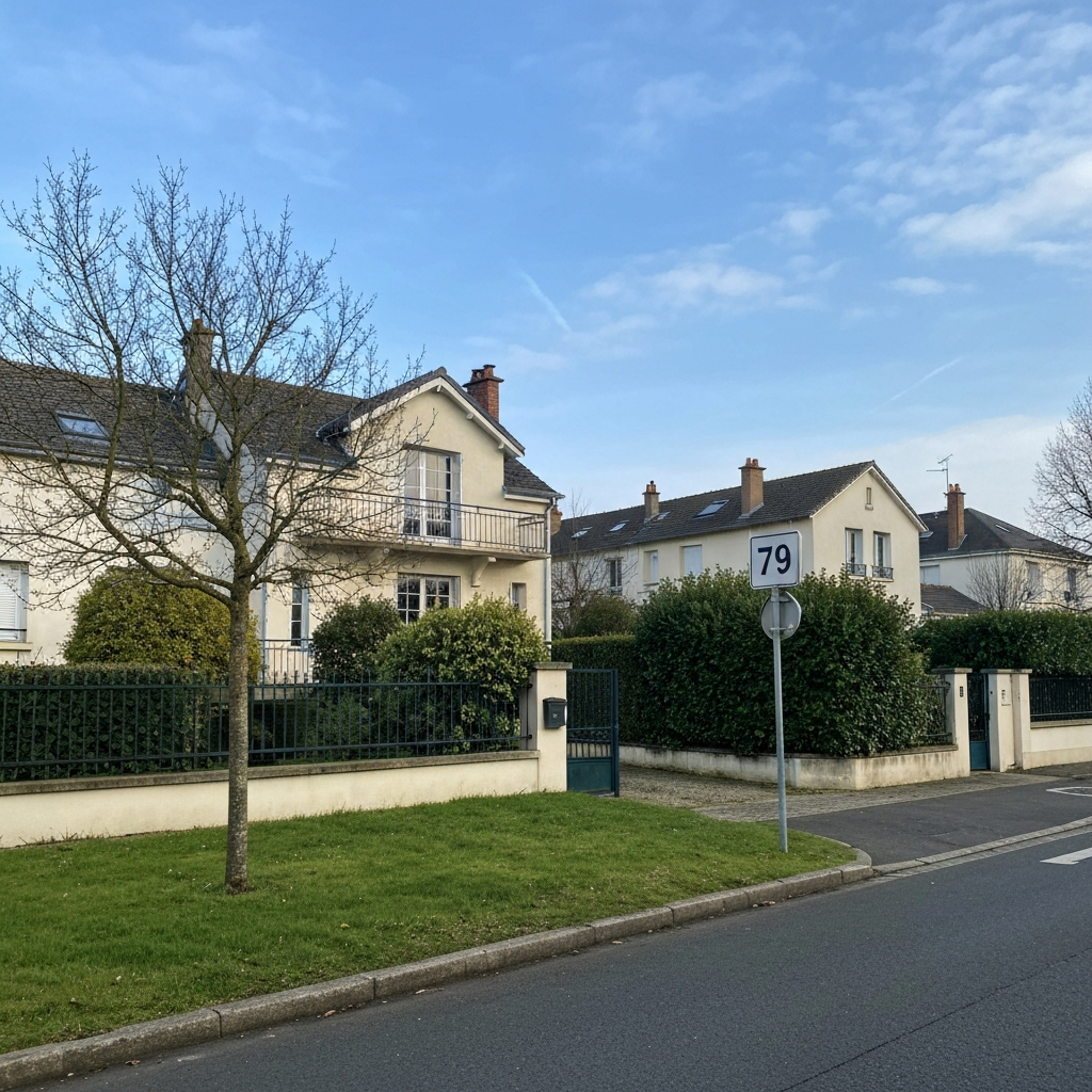 Vue d'une rue propre et bien entretenue avec des arbres et des bâtiments modernes