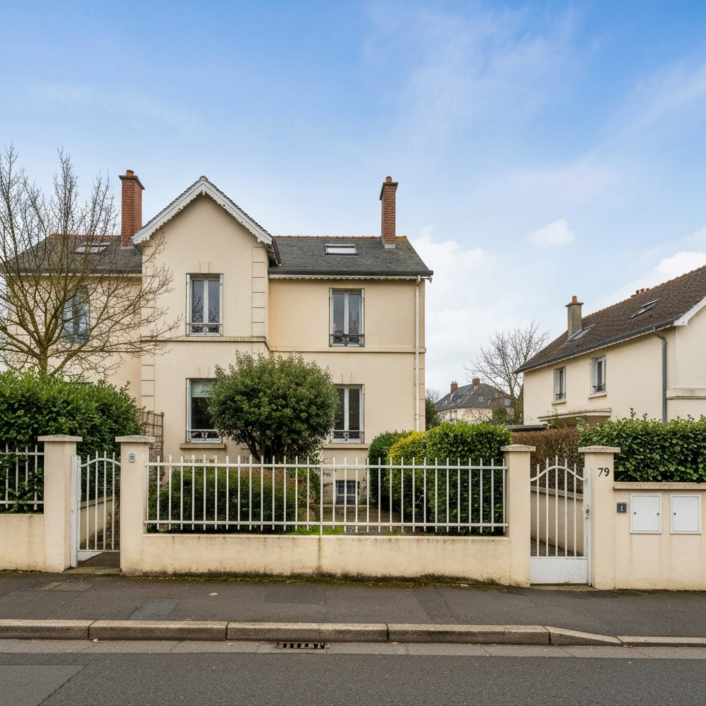 Vue panoramique des quartiers du 18e et 19e arrondissement de Paris, avec des immeubles résidentiels et des étudiants se promenant