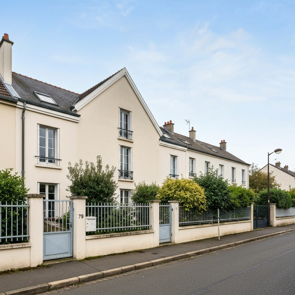 Vue d'un immeuble ancien avec des logements éco-rénovés